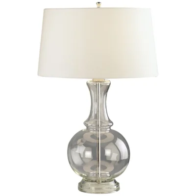 Glass Harriet Table Lamp in Various Finishes design by Robert Abbey