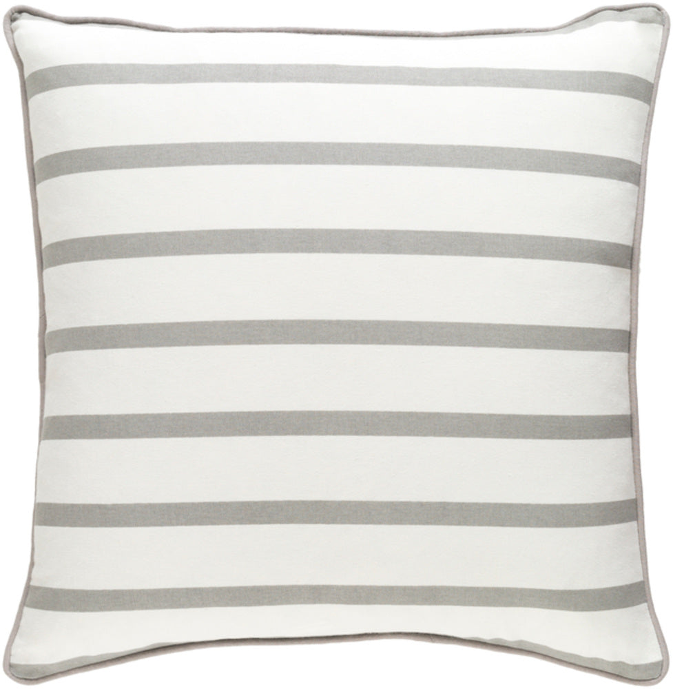 Glyph Woven Pillow in Ivory and Light Gray by Artistic Weavers