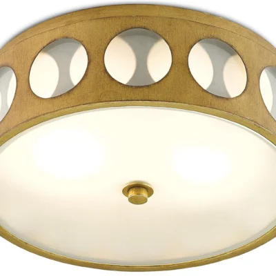 Go Go Flush Mount in Brass design by Currey and Company