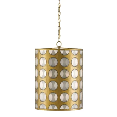 Go Go Pendant in Brass design by Currey and Company