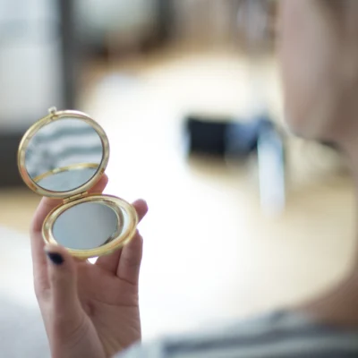 Gold Compact Mirror design by Odeme