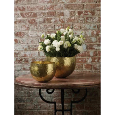 Gold Hammered Brass Bowls design by Lazy Susan