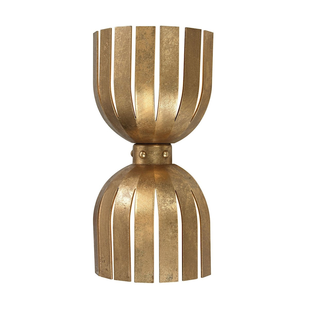 Gold Leaf Olympia 2 Light Double Wall Sconce