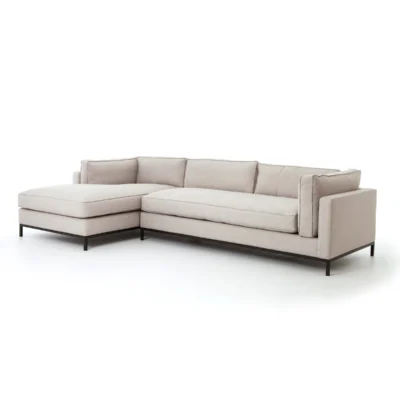 Grammercy 2 Piece Chaise Sectional in Bennett Moon