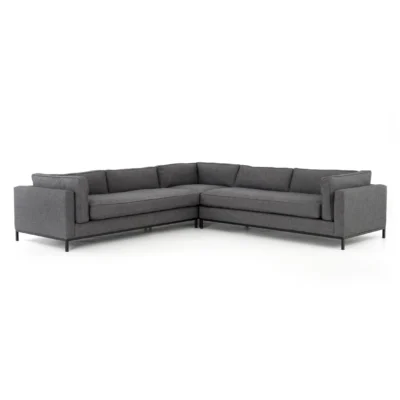 Grammercy 3 Pc Sectional in Bennett Charcoal