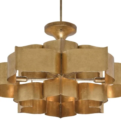 Grand Lotus Chandelier design by Currey and Company