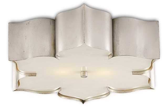 Grand Lotus Flush Mount in Various Finishes design by Currey and Company