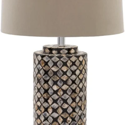 Greenway Table Lamp in Black and Ivory