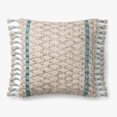 Grey and Blue Pillow by ED Ellen DeGeneres Crafted by Loloi