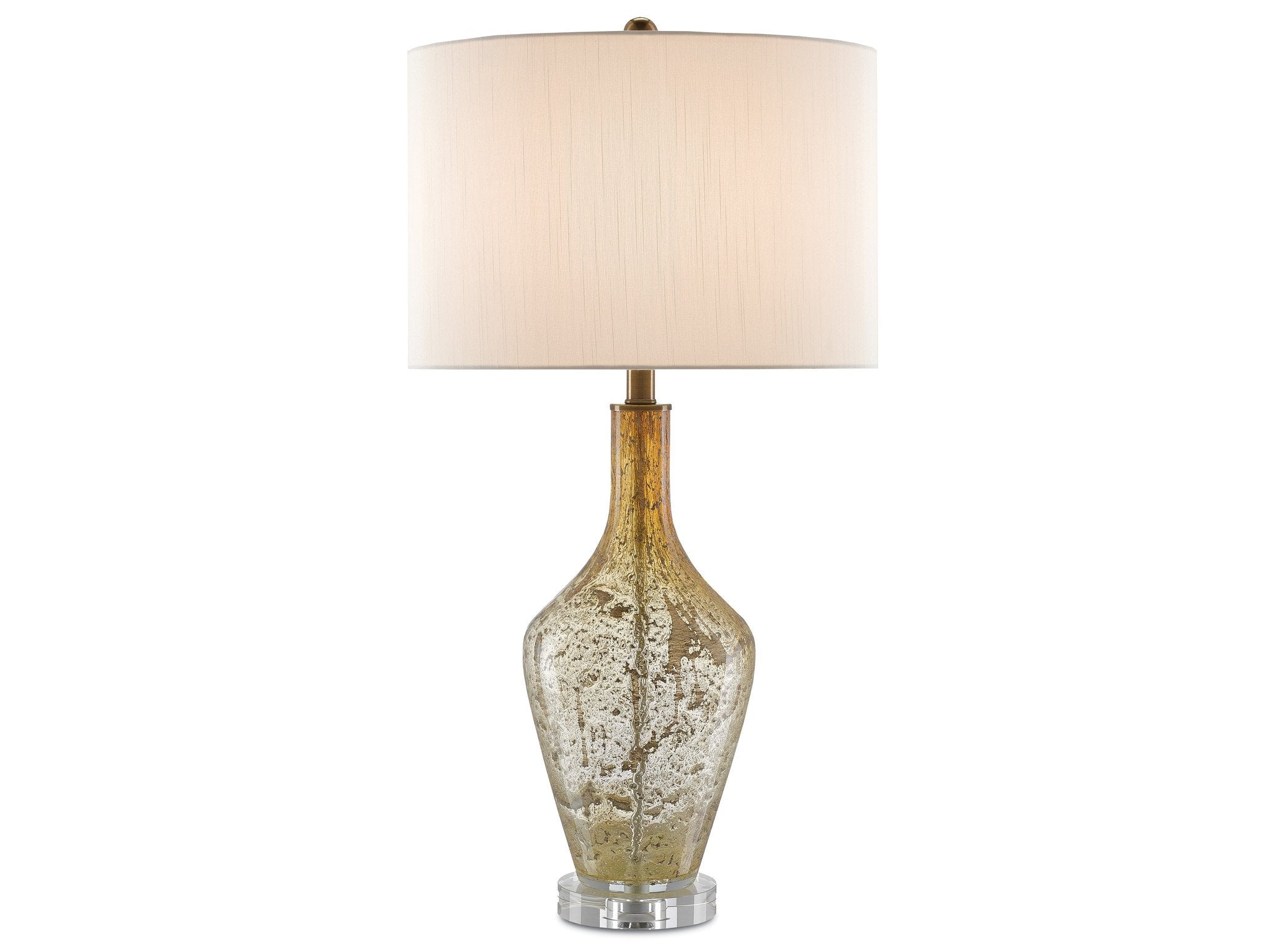 Habib Table Lamp in Champagne Speckled Glass design by Currey and Company