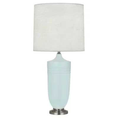 Hadrian Matte Sky Blue Table Lamp design by Michael Berman