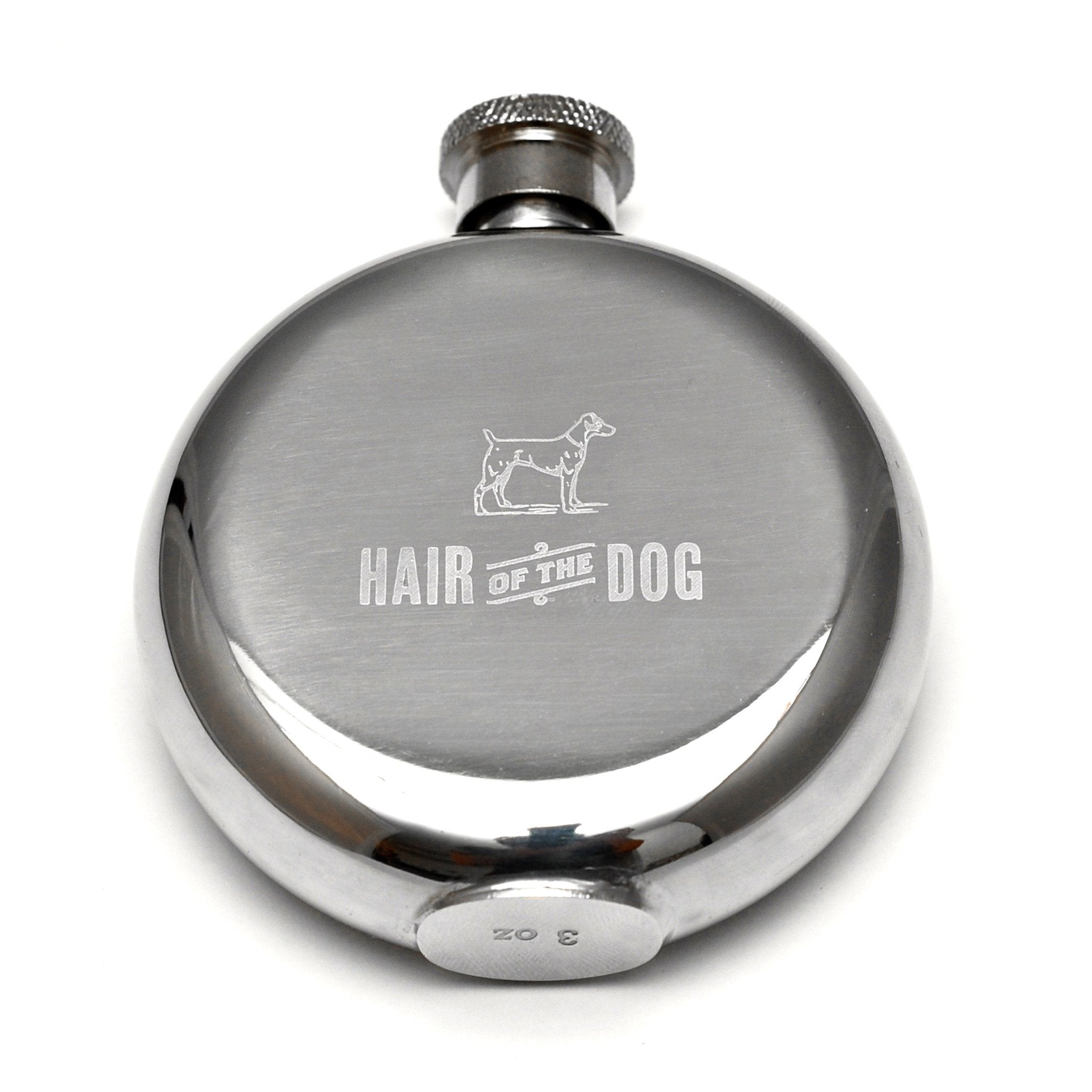 Hair of the Dog 3oz Flask design by Izola