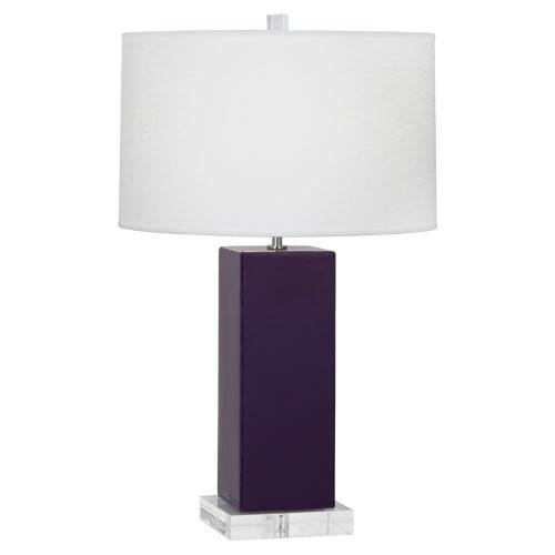 Harvey Table Lamp Multiple Colors 33 with Oyster Linen Shade design by Robert Abbey