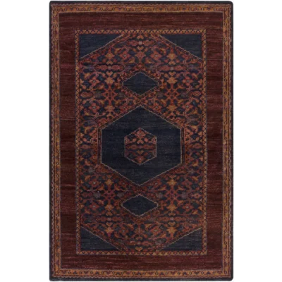 Haven Burgundy and Navy Rug