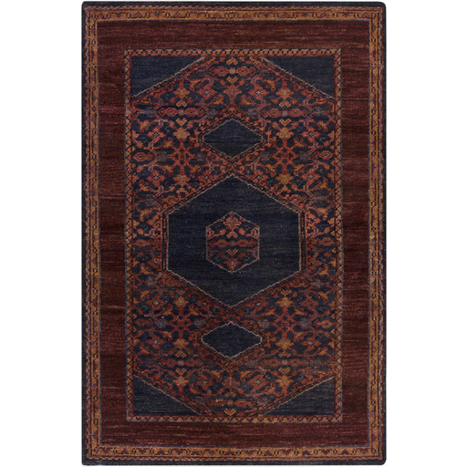 Haven Burgundy and Navy Rug