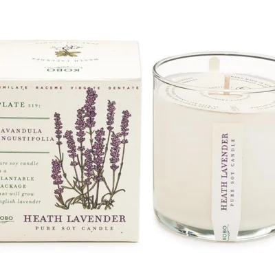 Heath Lavender Candle design by Kobo Candles