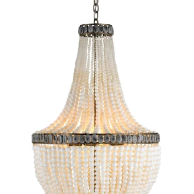 Hedy Chandelier in Cream design by Currey and Company