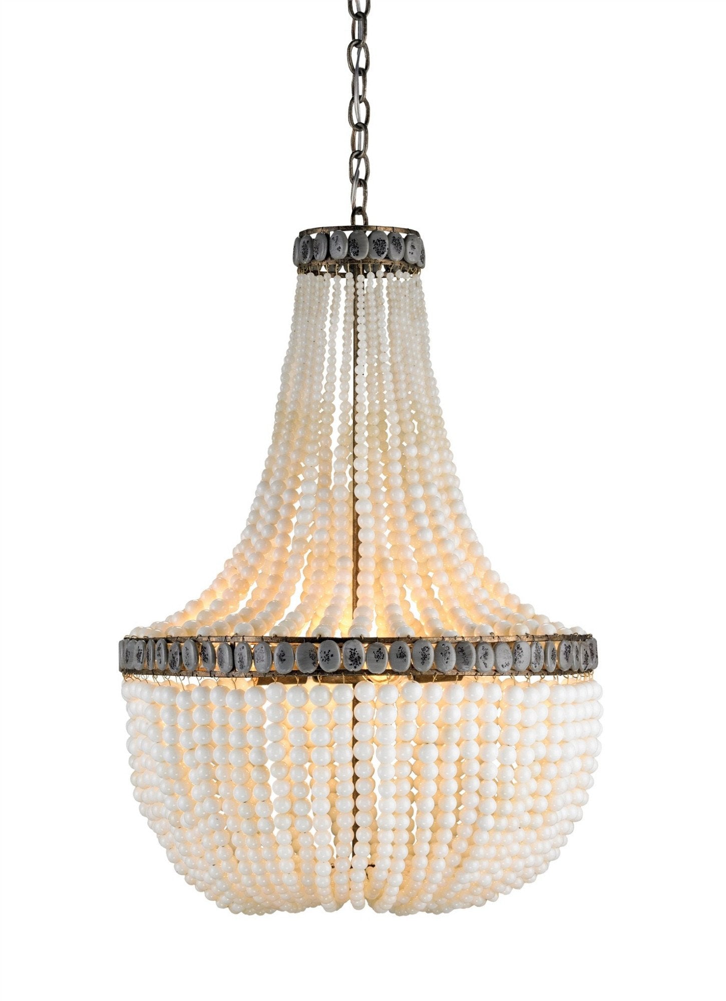 Hedy Chandelier in Cream design by Currey and Company