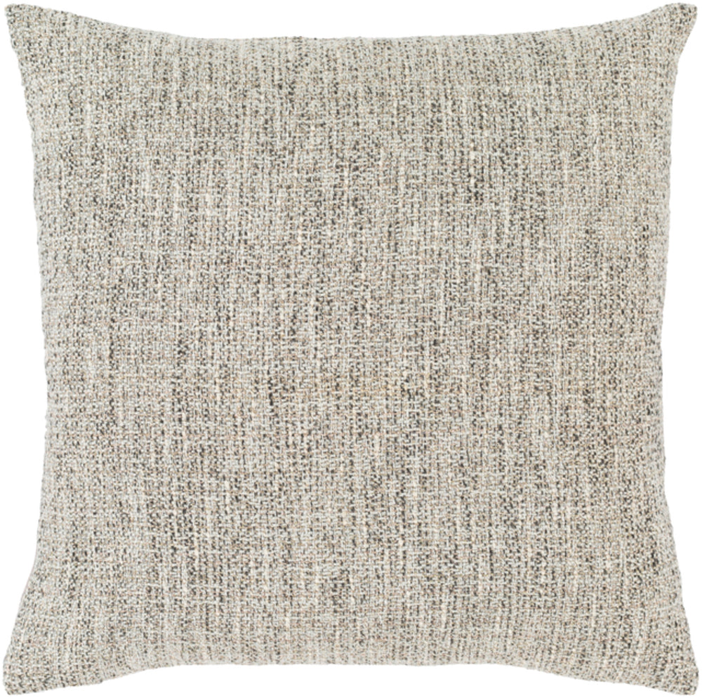 Heidi Woven Pillow in Charcoal