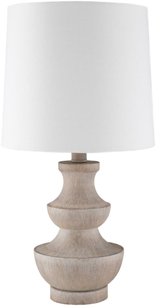 Heller Table Lamp in Camel and White