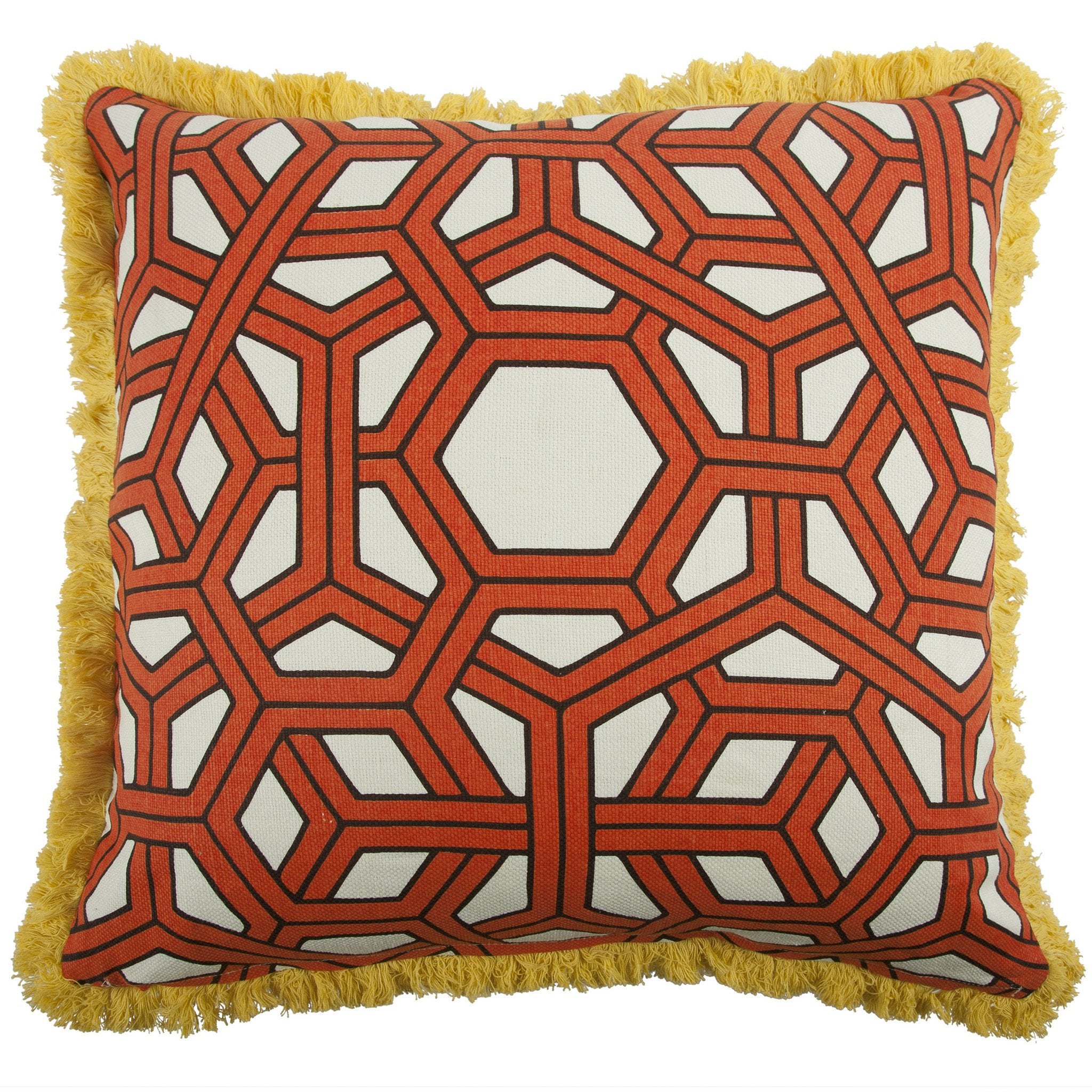 Hexagon 22 Linen Cotton Pillow in Alcazar design by Thomas Paul