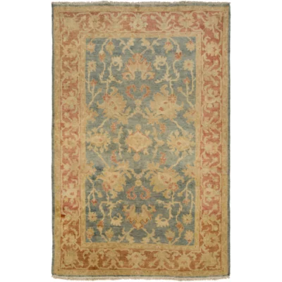 Hillcrest Gold Rust and Teal Rug