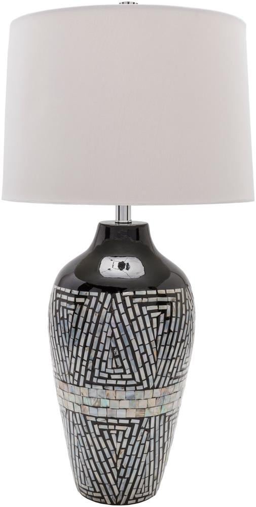 Hillrose Table Lamp in Black and Ivory