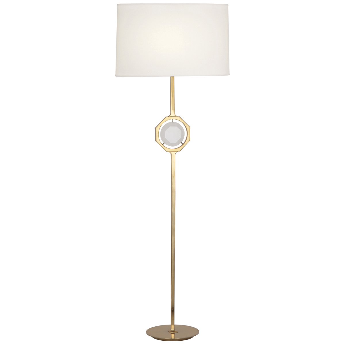 Hope Floor Lamp in Various Finishes design by Robert Abbey