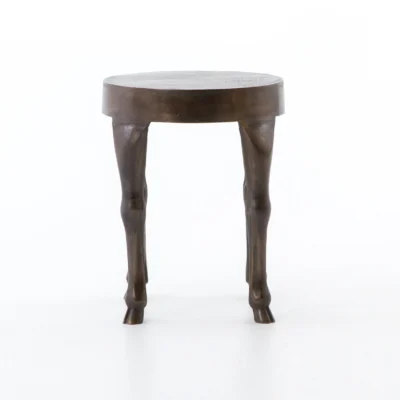 Hopedale End Table in Antique Rust