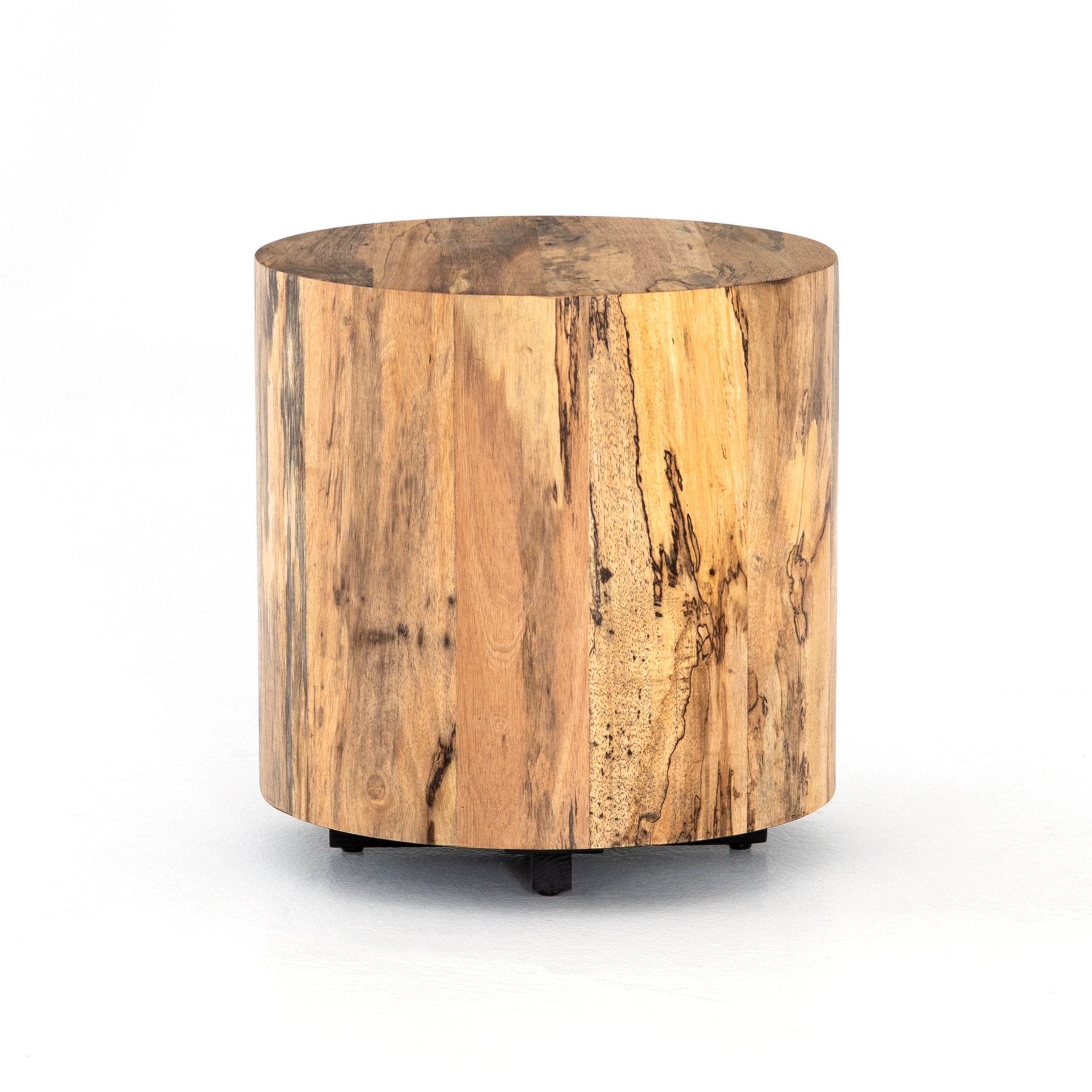 Hudson Round End Table in Spalted Primavera