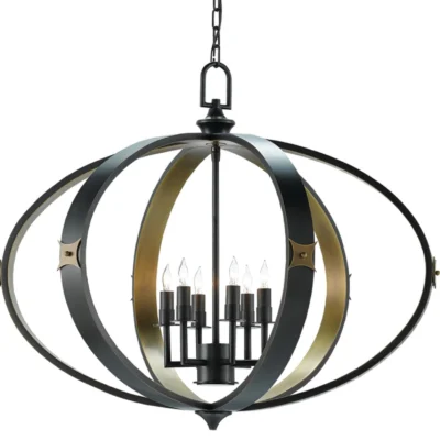 Huntsman Chandelier design by Currey and Company