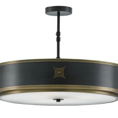 Huntsman Semi Flush Mount design by Currey and Company