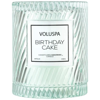 Icon Cloche Cover Candle in Birthday Cake design by Voluspa