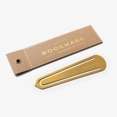 Intermission Brass Bookmark design by Izola