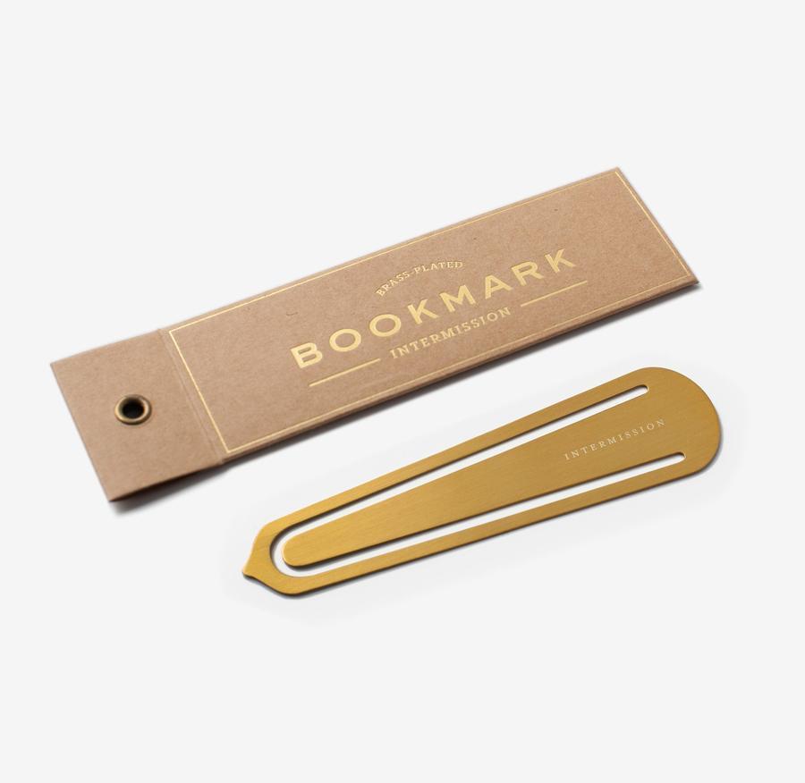 Intermission Brass Bookmark design by Izola