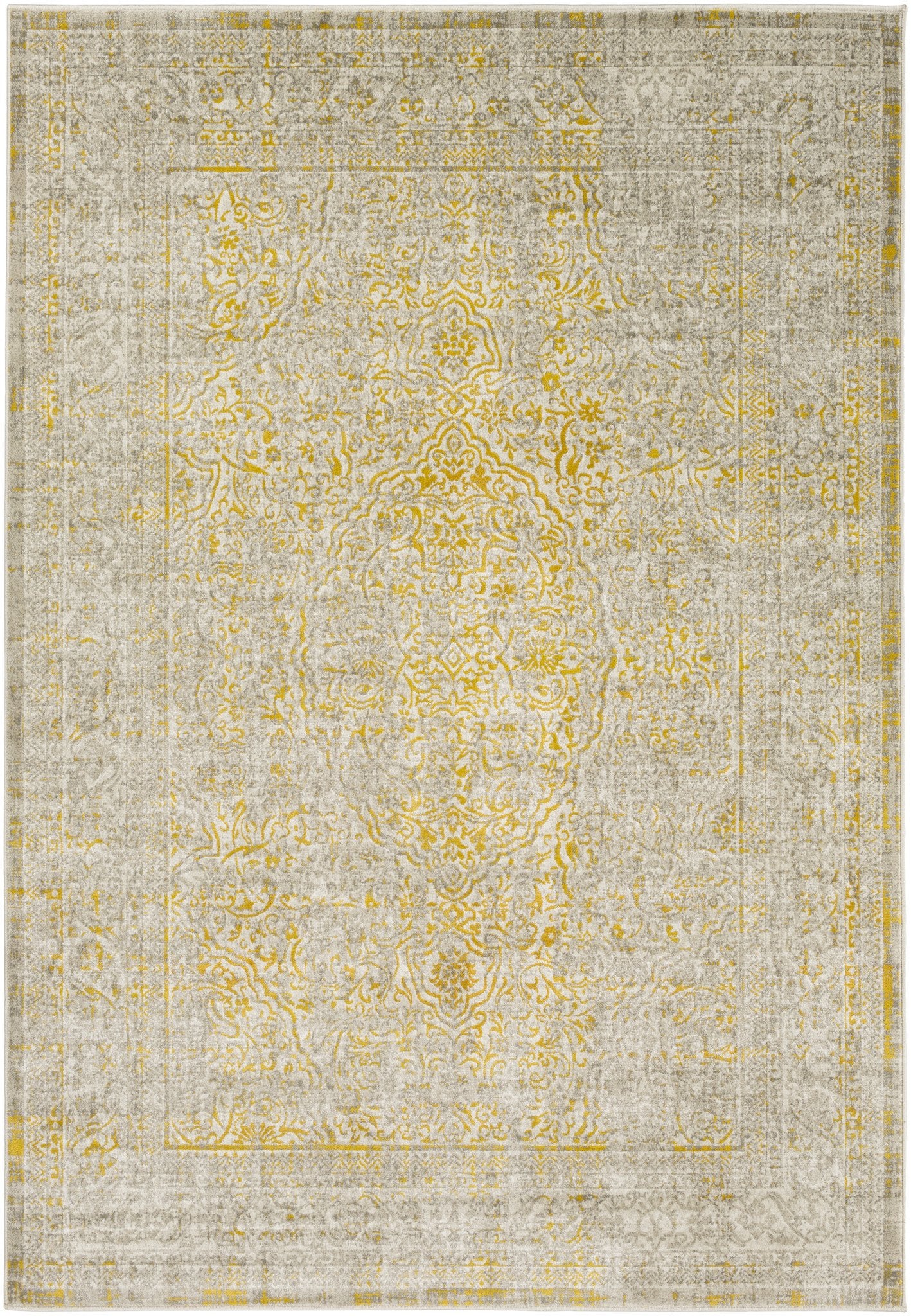 Jax Rug in Mustard and Taupe