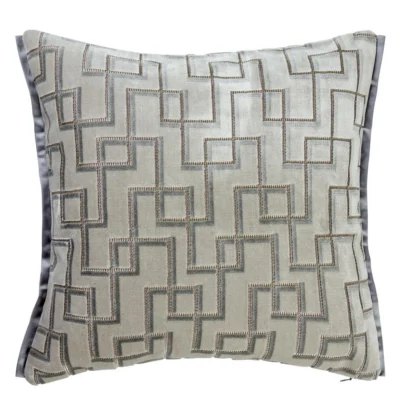 Jeanneret Platinum Decorative Pillow design by Designers Guild