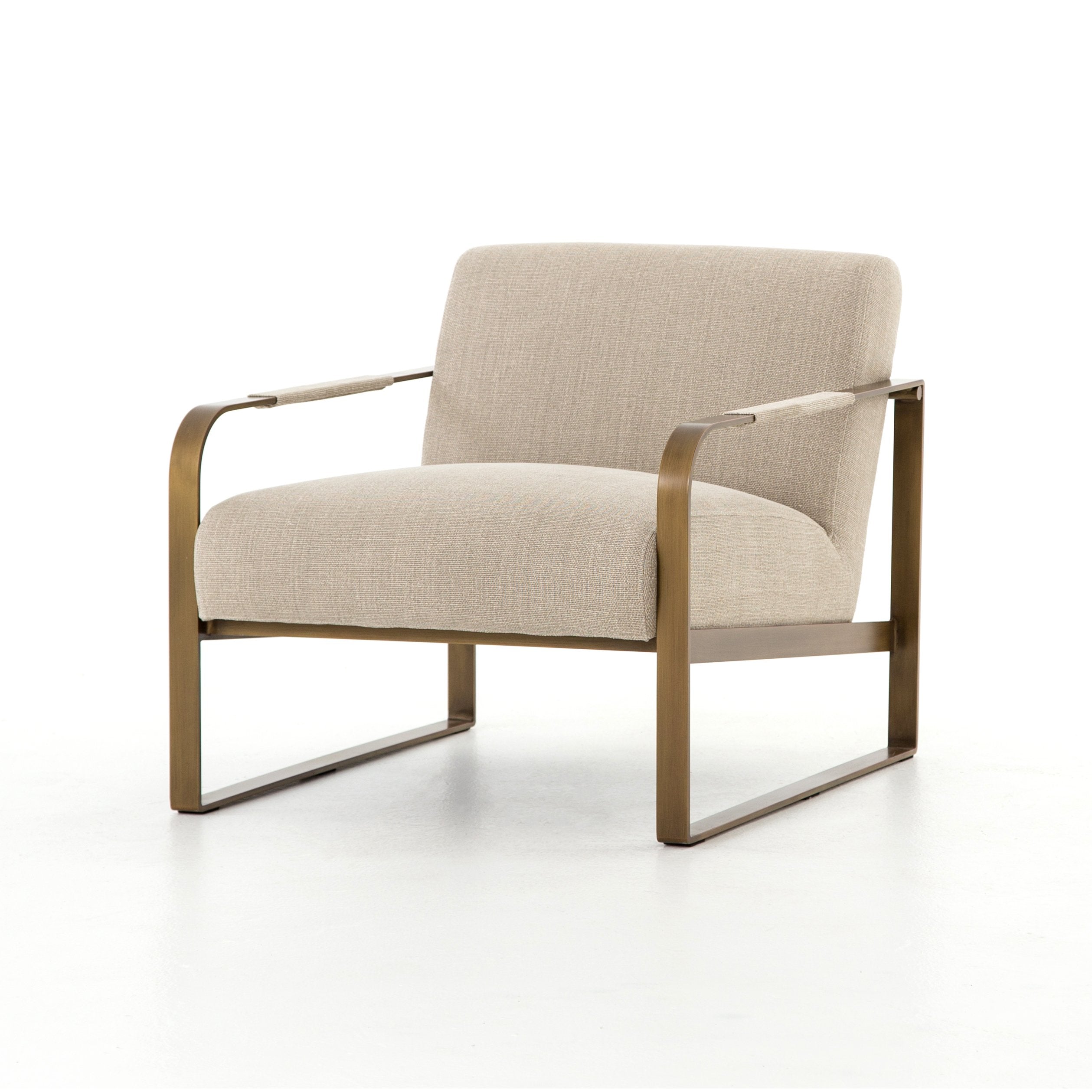 Jules Chair in Stonewash Print Ecru