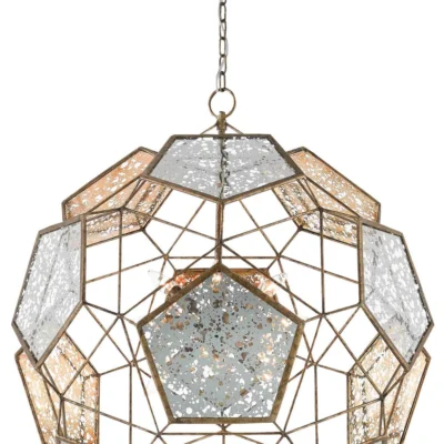 Julius Orb Chandelier design by Currey and Company