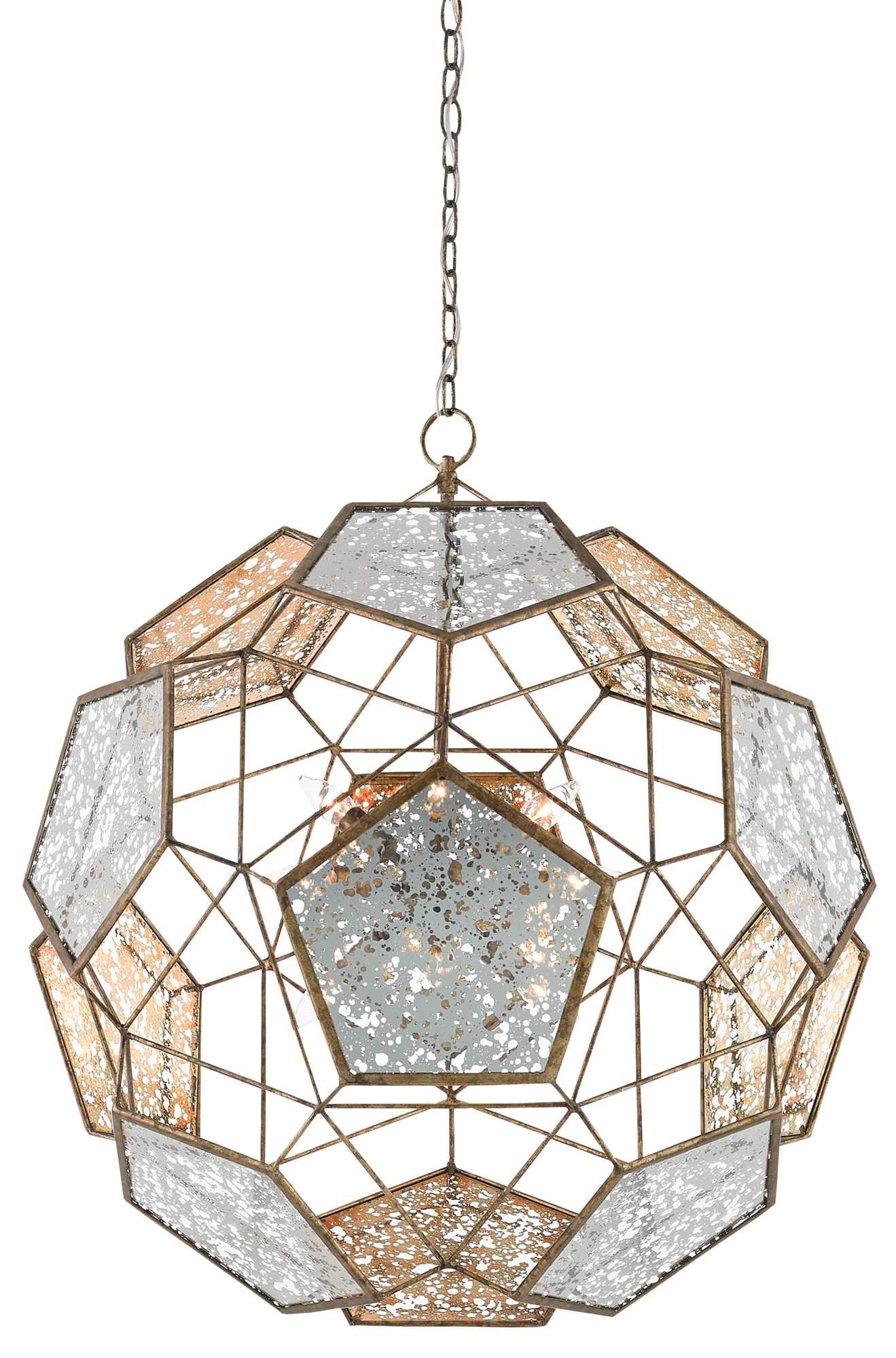 Julius Orb Chandelier design by Currey and Company