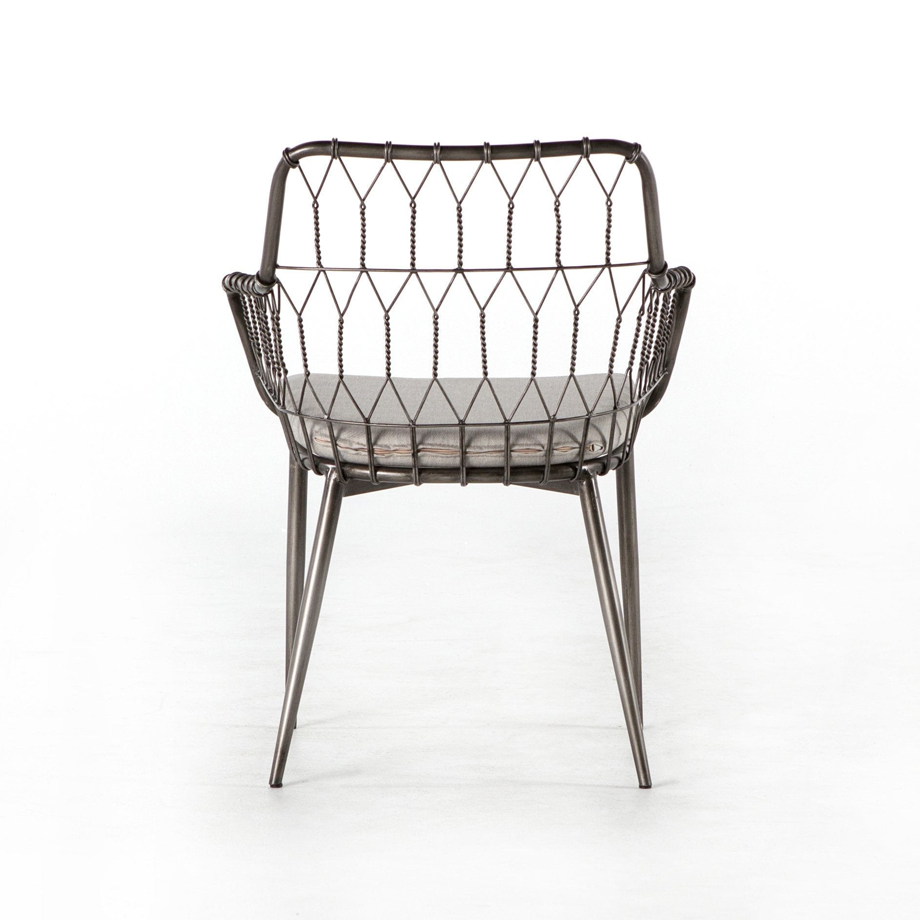 Kade Outdoor Dining Chair in Vintage Metal