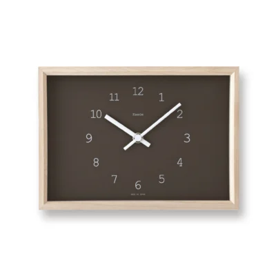 Kaede Clock in Brown design by Lemnos