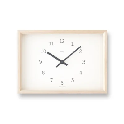 Kaede Clock in White design by Lemnos