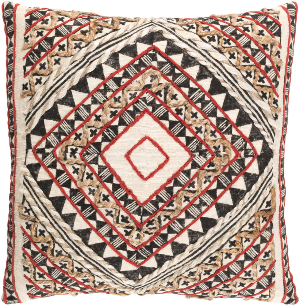 Kazinga Woven Pillow in Brick