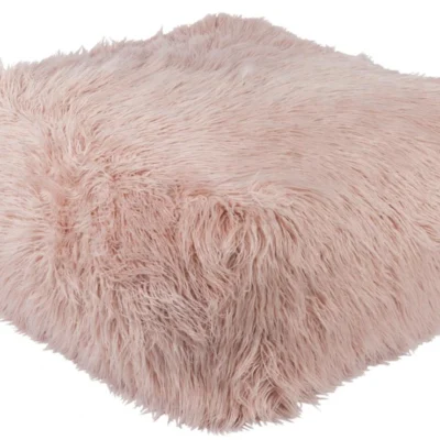 Kharaa Acrylic pouf in Blush color