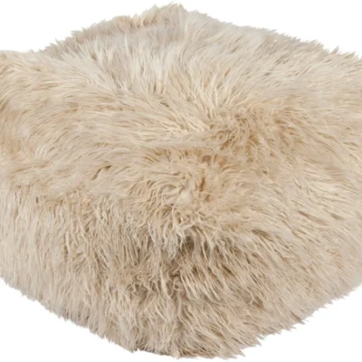 Kharaa Acrylic pouf in Khaki color