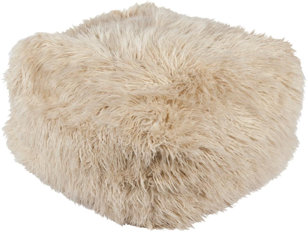 Kharaa Acrylic pouf in Khaki color