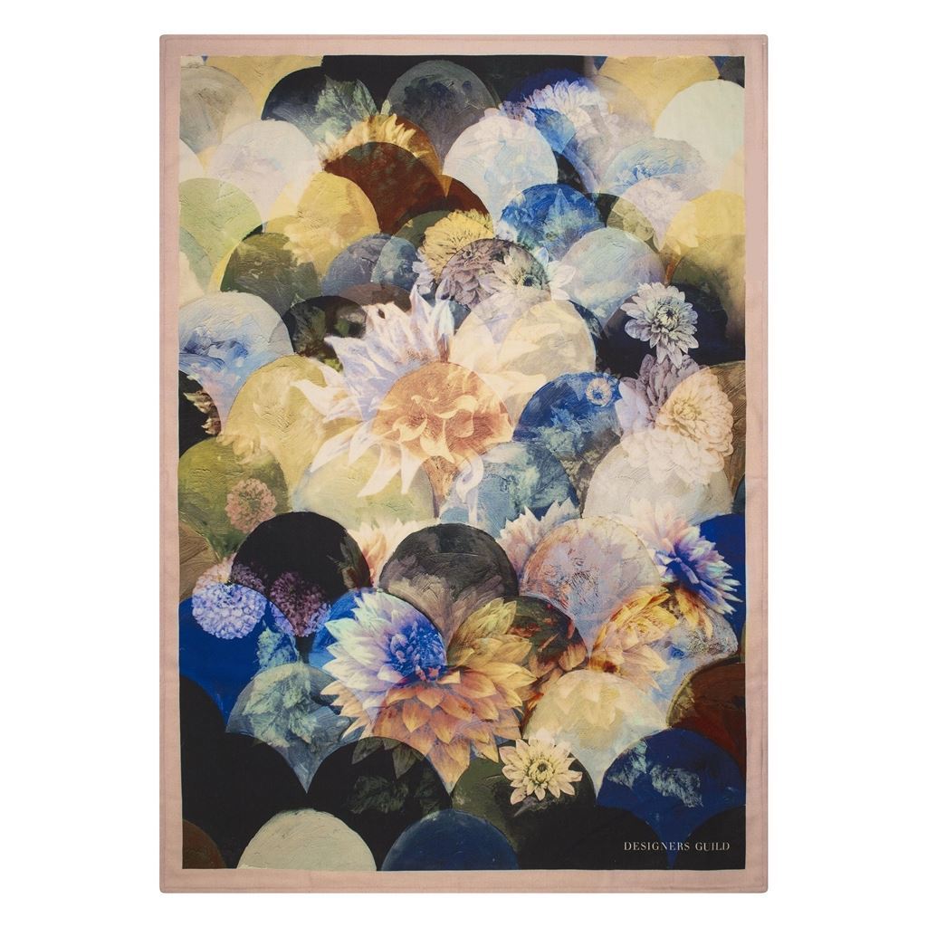 Kyoto Flower Peacock Throw by Designers Guild