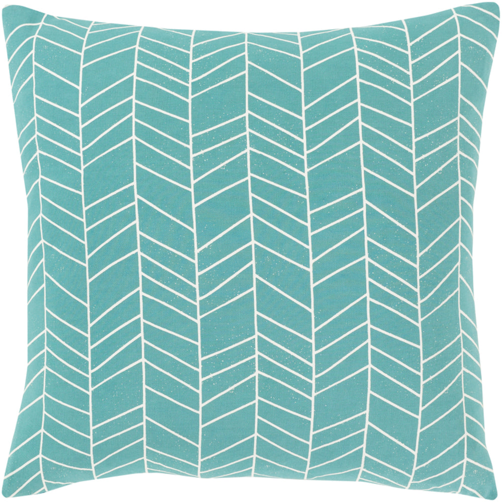 Lachen Woven Pillow in Emerald