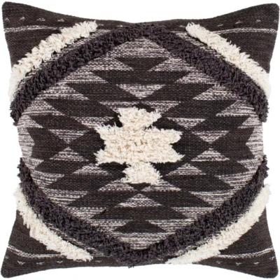 Lachlan Hand Woven Pillow in Dark Brown